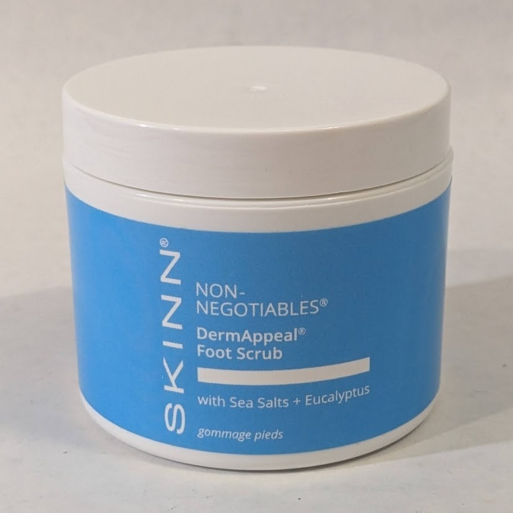 SKINN Non-Negotiables DermAppeal Foot Scrub Sea Salts Eucalyptus 4oz 118ml NEW